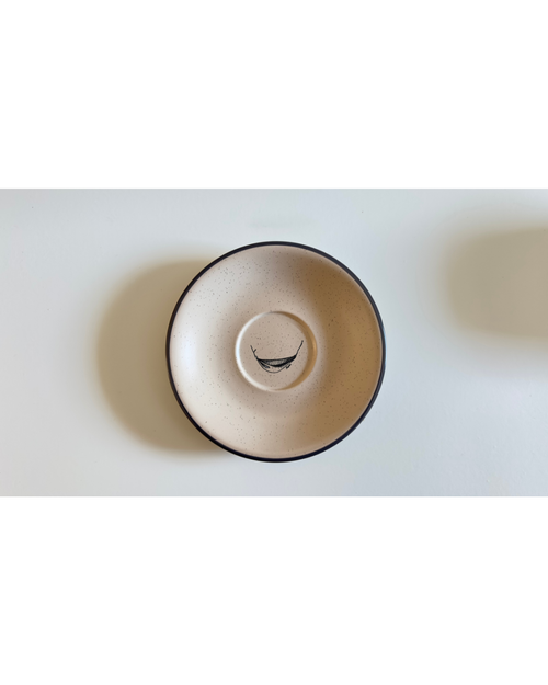 Branded 10oz Ceramic Latte Mug and Saucer
